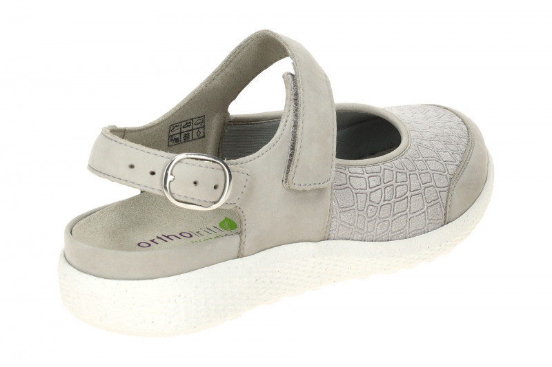 Waldläufer Ira Sandale Schuhe grau stein OrthoTritt M-Weite 815M33