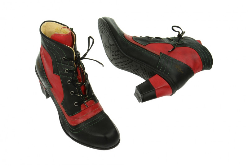 Eject Iris Stiefelette schwarz rot