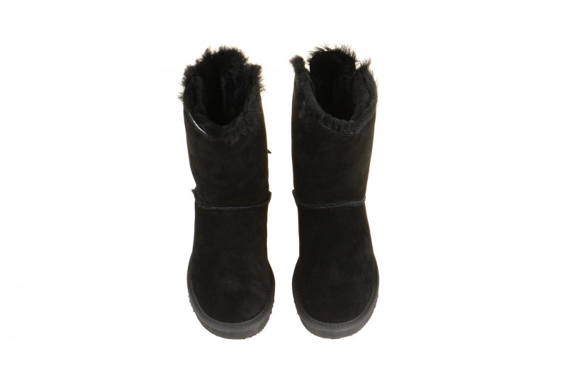 Oog Stiefel schwarz Lammfell Boots OB0604