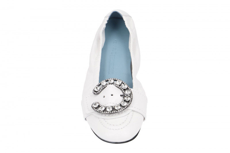 K&S Malu Ballerinas weiß Crystal 10290