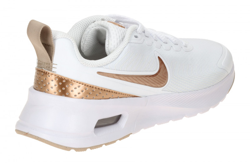 NIKE AIR MAX Nuaxis Schuhe weiß braun metallic Damen