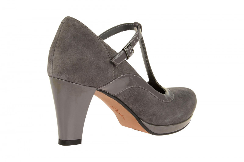 Clarks Pumps Chorus Pitch grau kombi