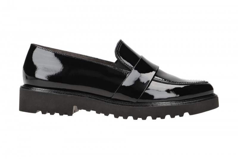 Paul Green Loafer Schuhe Slipper schwarz Lack 1037