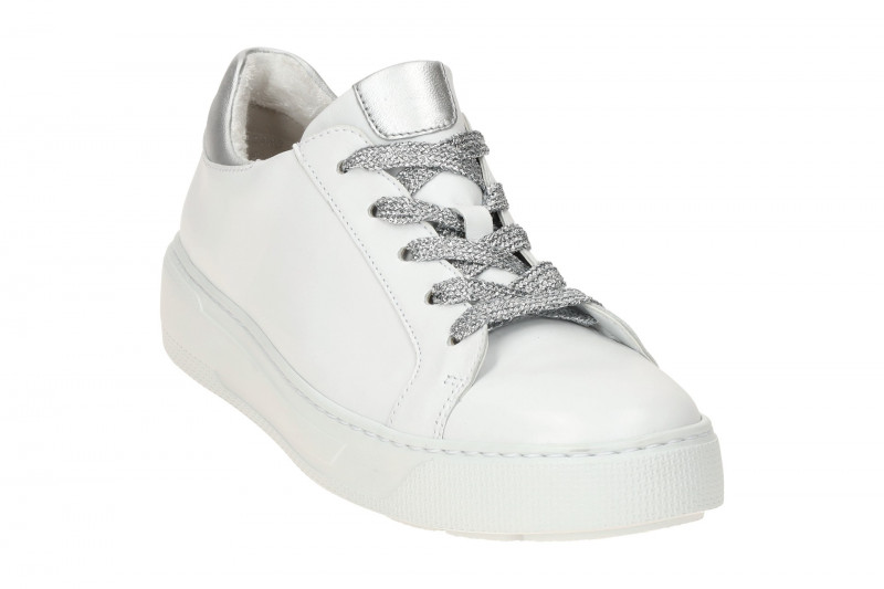 Gabor Schuhe weiß silber Sneakers 63.211.21