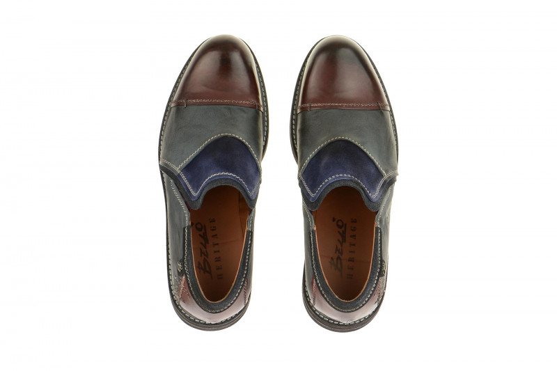 Bello Slipper rot grau blau mix HE130