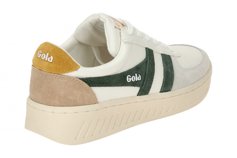 Gola Grandslam Trident Schuhe Sneakers weiß dunkelgrün CLA415