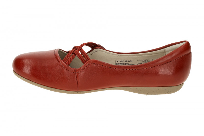 Josef Seibel Fiona 39 Ballerina Slipper rot Glattleder