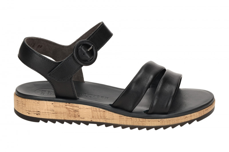 Paul Green Sandale schwarz Nappa Klett 6112