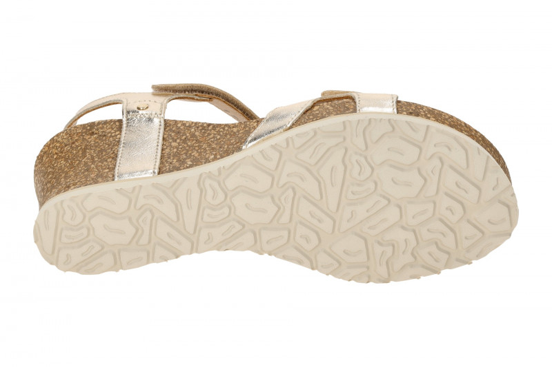 Panama Jack Julia Shine B3 Keil Sandale gold metallic