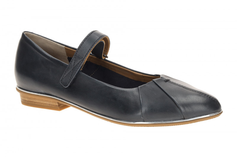 Everybody Batilda Mary-Jane Ballerina Schuhe blau silber Rahmen