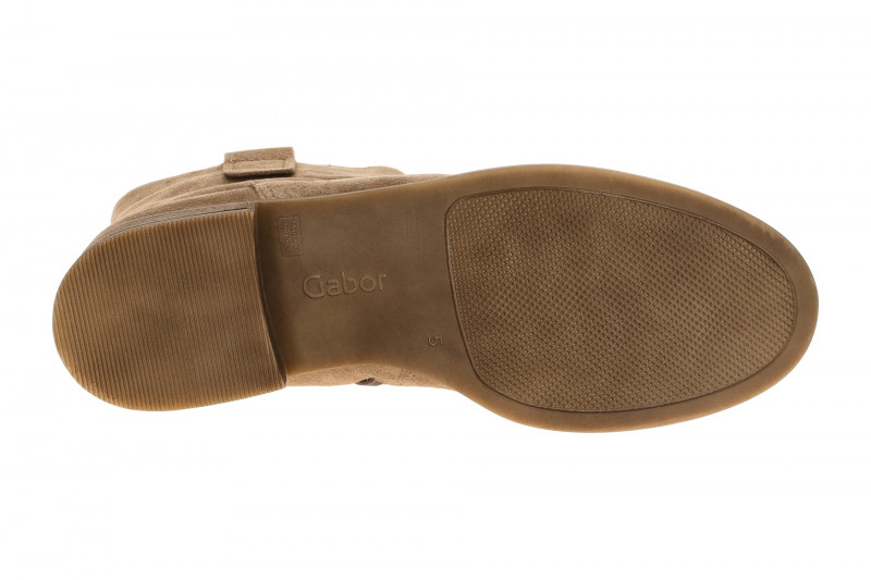 Gabor Comfort klassische Stiefelette braun nut Velour 72.790.34