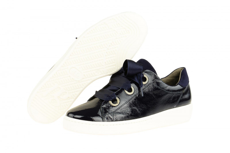 Paul Green Sneaker Schuhe blau Lack 4539