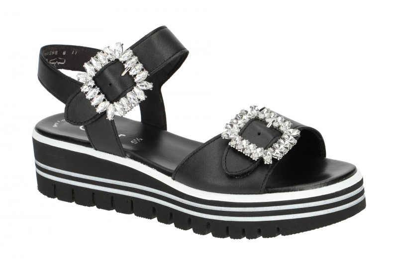 Gabor Plateau Sandale schwarz 23.624.27