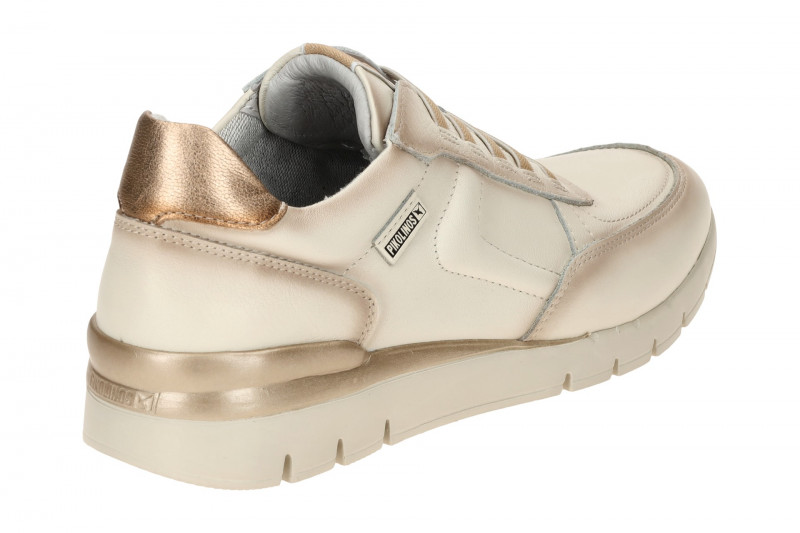 Pikolinos Cantabria Schuhe Slipper weiß gold W4R-6731