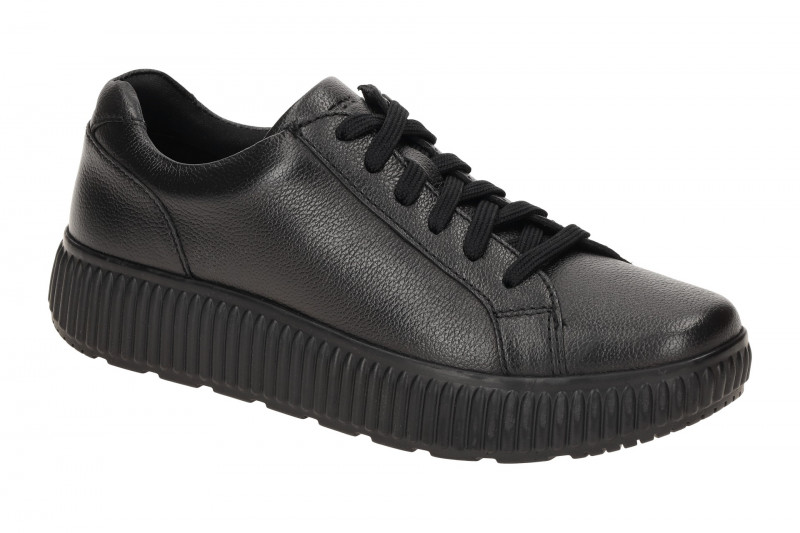 Geox Graisy Sneaker Plateau Schuhe schwarz Damen D46XFA