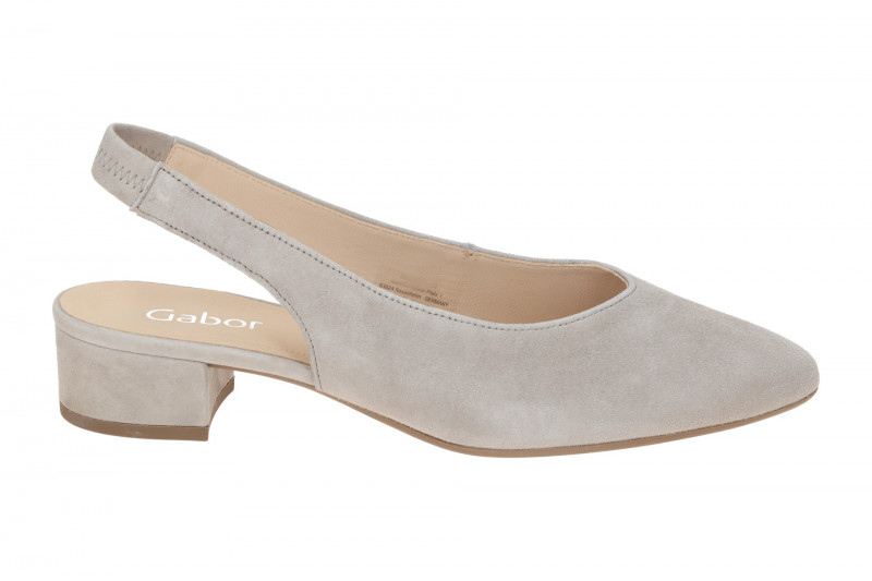 Gabor Sling Pumps grau visone Velour 61.520.12