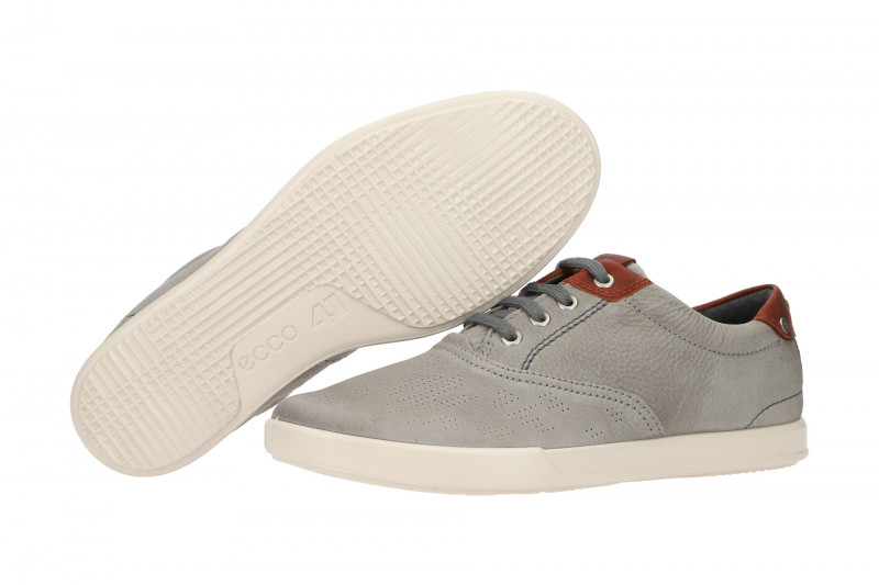 Ecco Collin Schnür Schuhe grau braun