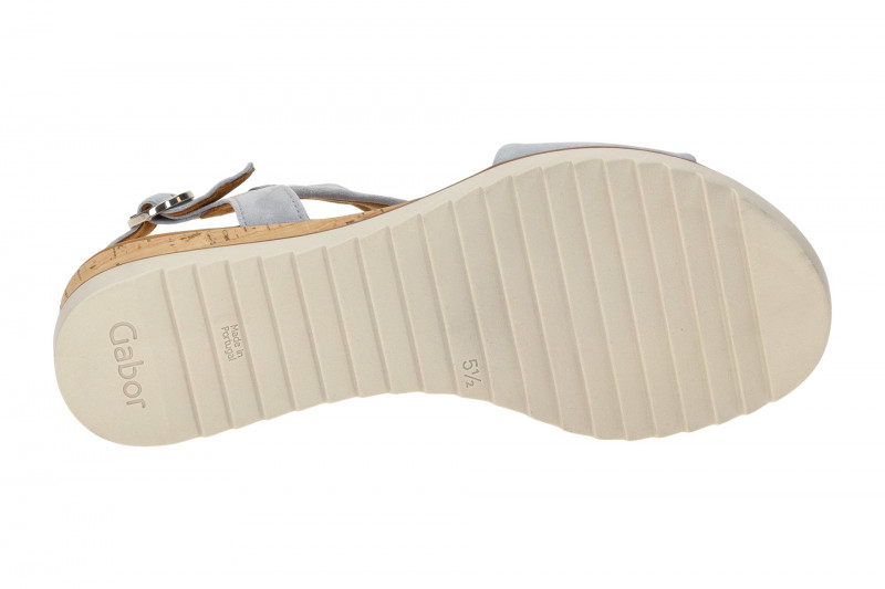 Gabor Genua T-Steg Sandale blau azur Glitzer 62.751.16