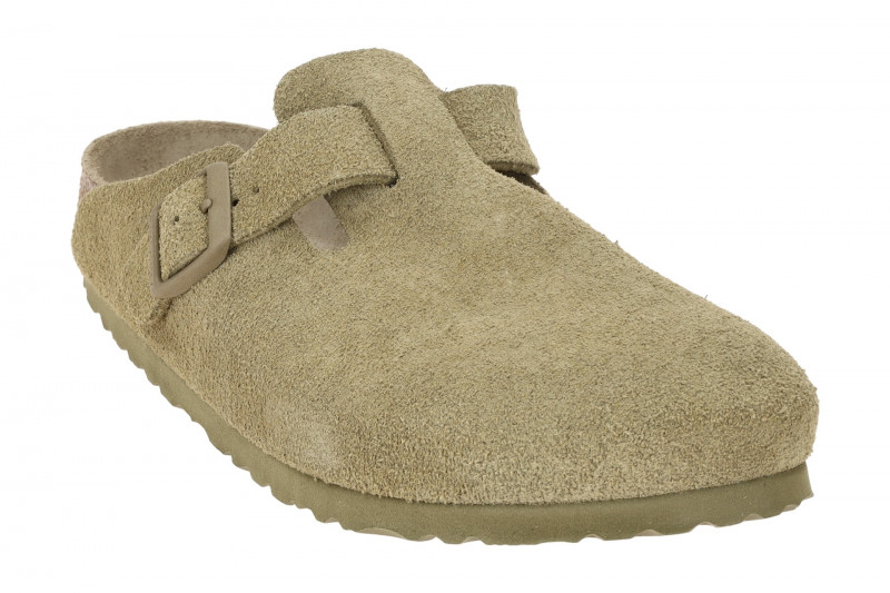 Birkenstock Boston Clogs Pantolette grün khaki Normal-Weit UNISEX 1019054