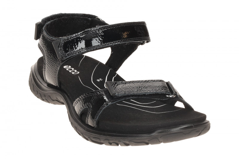 Ecco Offroad Roam Damen Sandale schwarz Lack 853333