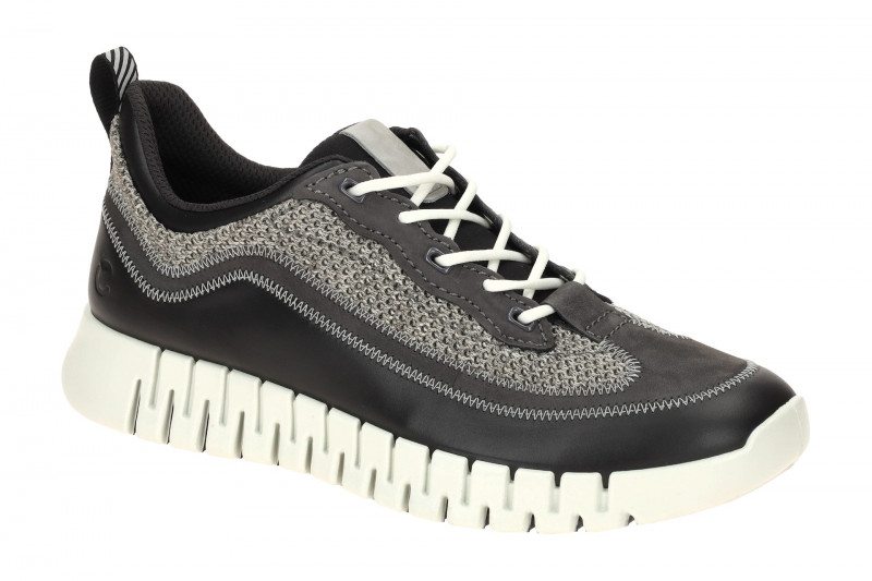 Ecco Gruuv Schuhe schwarz grau Sneakers 525294