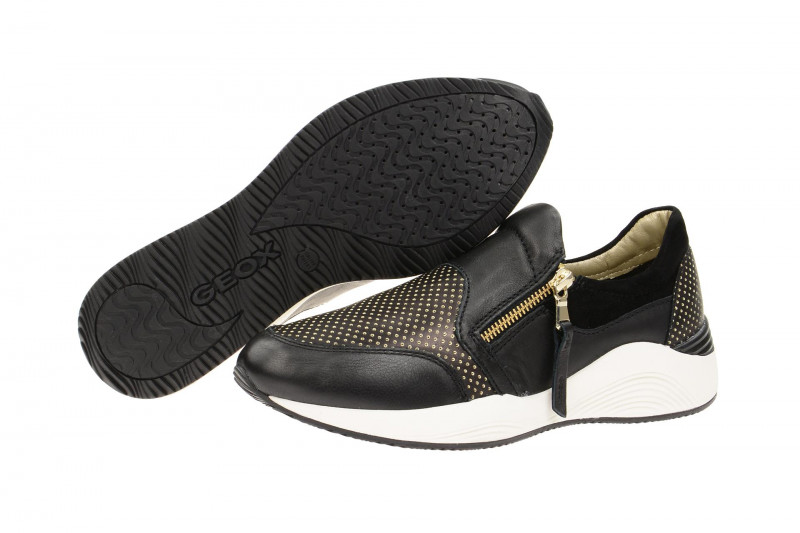 Geox Omaya Schuhe schwarz gold