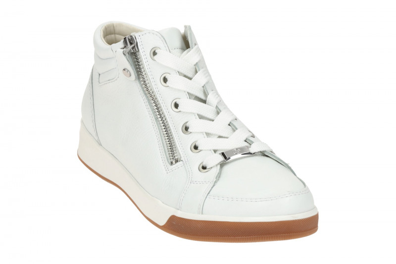 ARA Rom Schuhe Mid-Sneaker weiß Glattleder 12-44499
