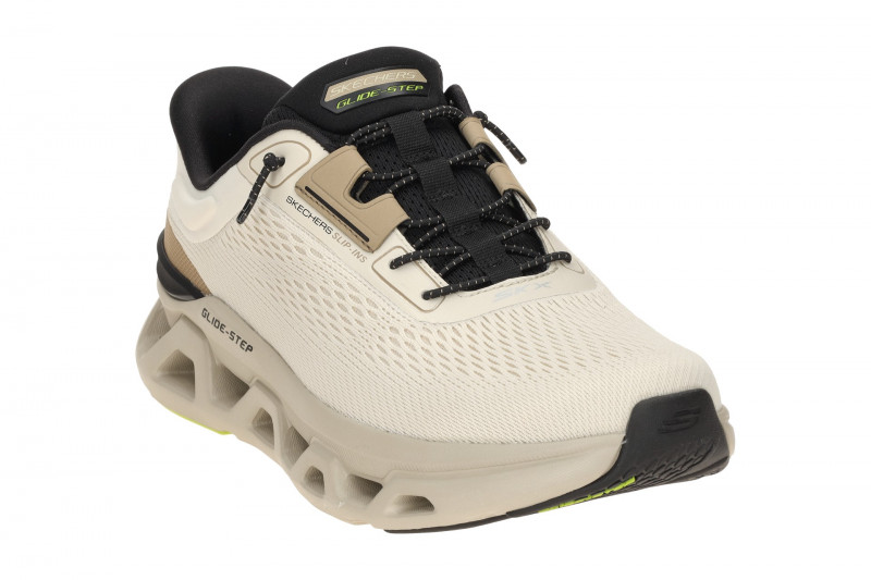 Skechers Glide Step Schuhe beige Herren Slip-Ins 233026