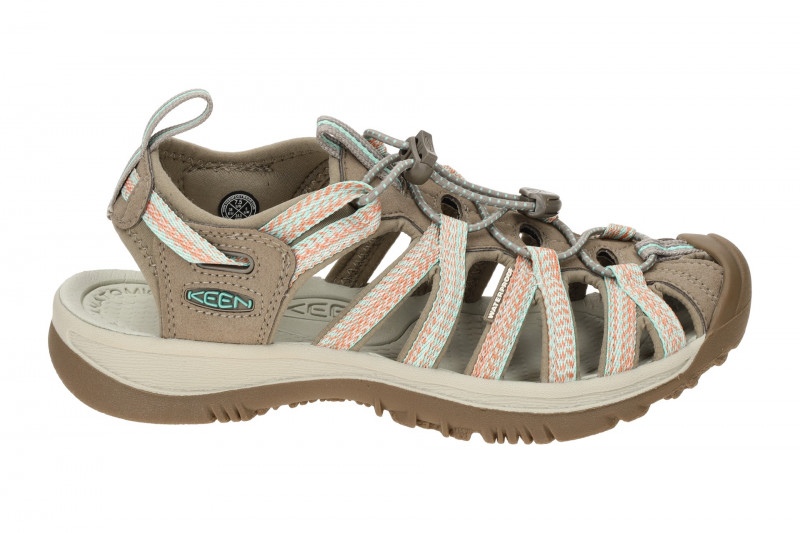 KEEN Whisper Outdoor Wasser Sandale taupe braun Damen