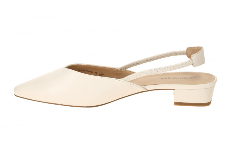 Peter Kaiser Sling Pumps weiß-creme Nappa 79443