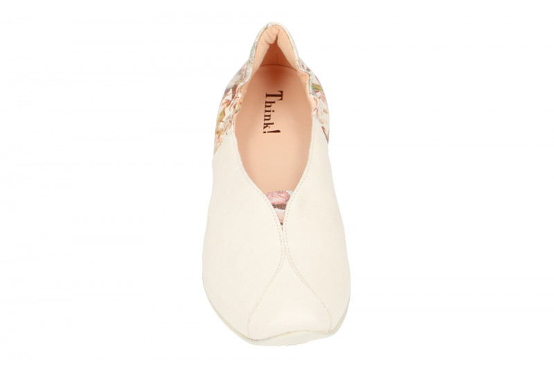 Think Chilli Schuhe Ballerina weiß effekt