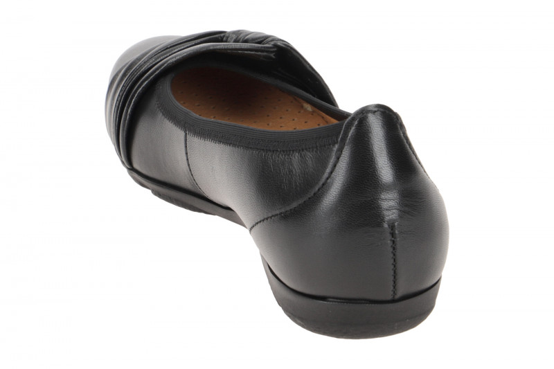 Gabor Ballerina schwarz Leder Schlaufe 04.165.27