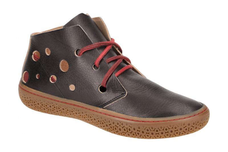 Think Tjub 353 Schuhe schwarz gelocht