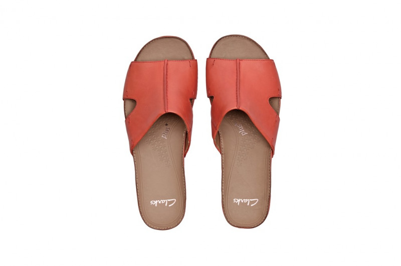 Clarks Pantolette Raspberry Ice orange