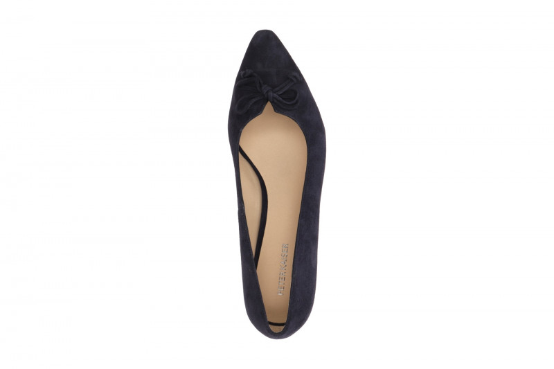 Peter Kaiser Pumps blau Velour Schleife 72241