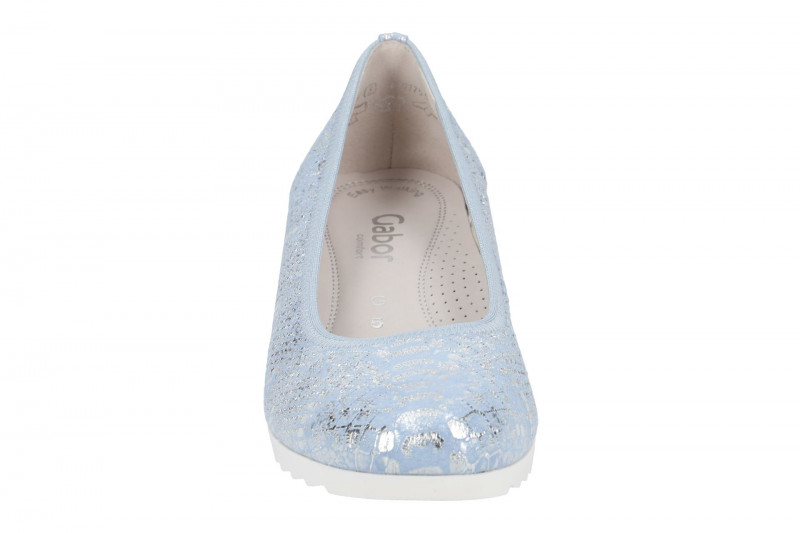 Gabor comfort Ballerinas blau silber