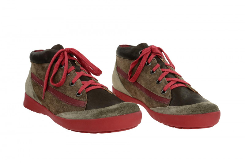 Think Zagg Schuhe braun grau rot