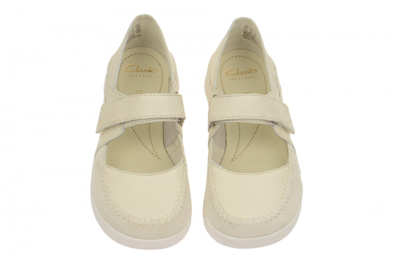 Clarks TriAmanda Schuhe weiß offwhite Mary-Jane