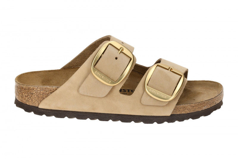 Birkenstock Arizona Big Buckle Pantolette beige sandcastle SCHMAL