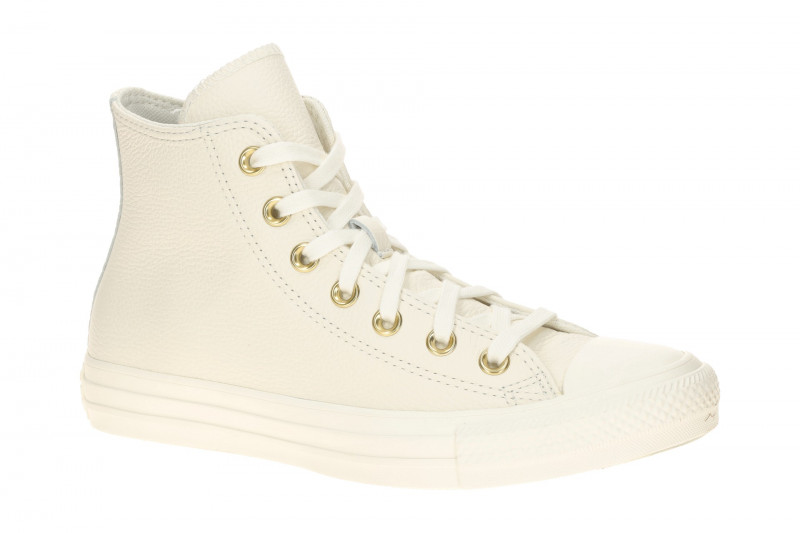 Converse Schuhe Chuck Taylor All Star weiß creme Hi Leder