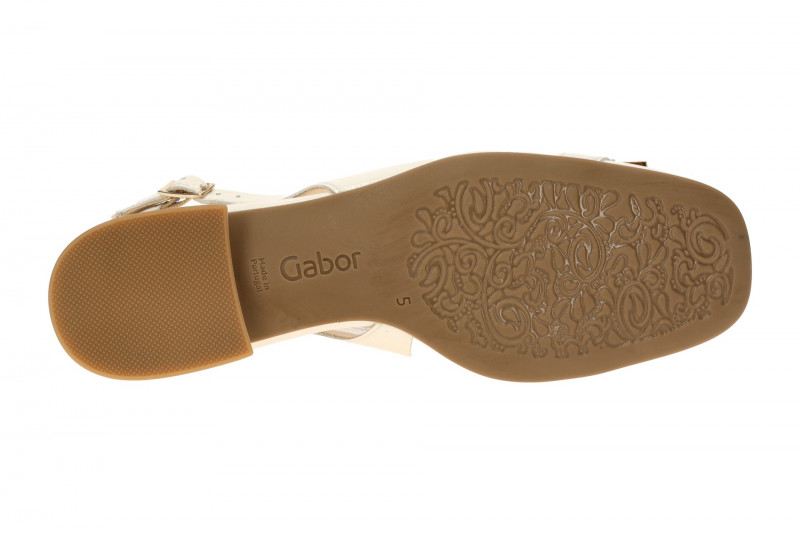 Gabor Comfort Sling Pumps beige Lack 62.243.90