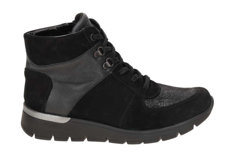 Waldläufer Ramona Stiefelette schwarz K-Weite Nubuck 626K82
