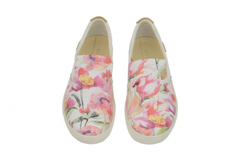 Ecco Soft 7 Schuhe weiß floral 430033 59768