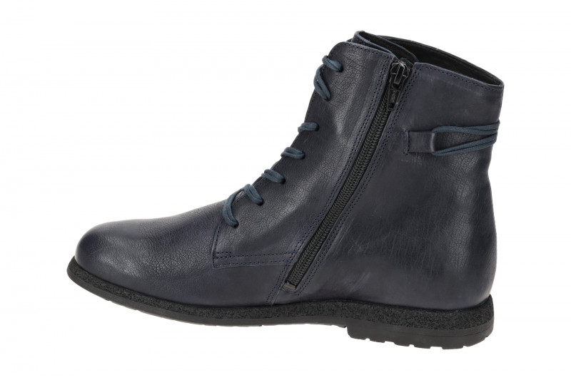 Think Rento Stiefel blau Glattleder 843