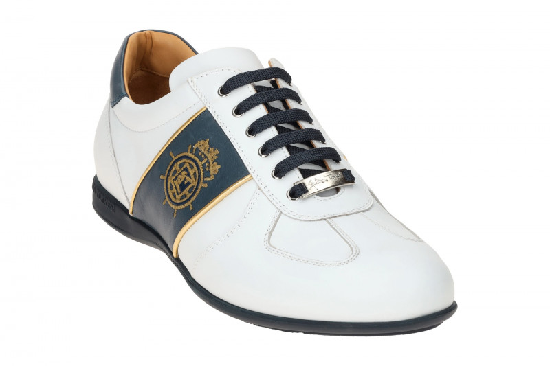 Galizio Torresi Sneakers Schuhe weiß blau gold 310300