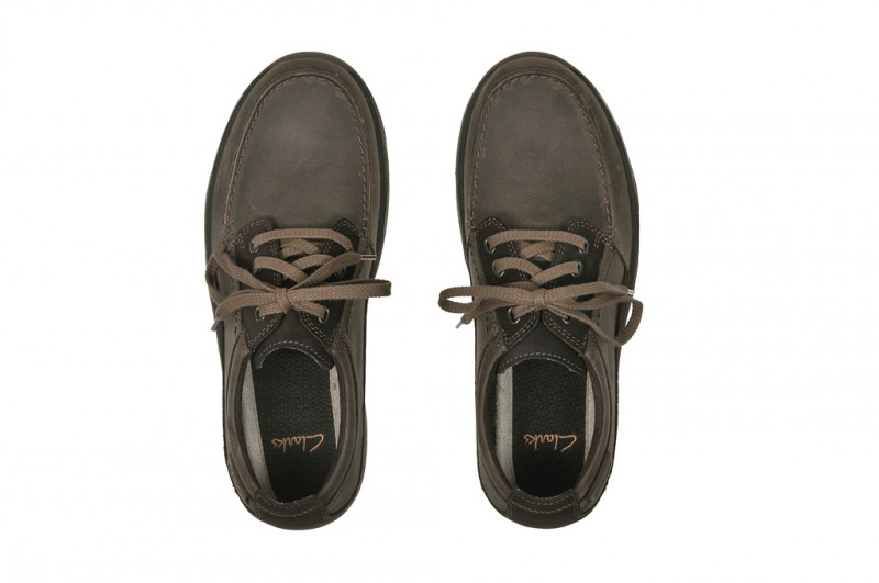 Clarks Route Place Schuhe in dunkelbraun Mokassin 20351201