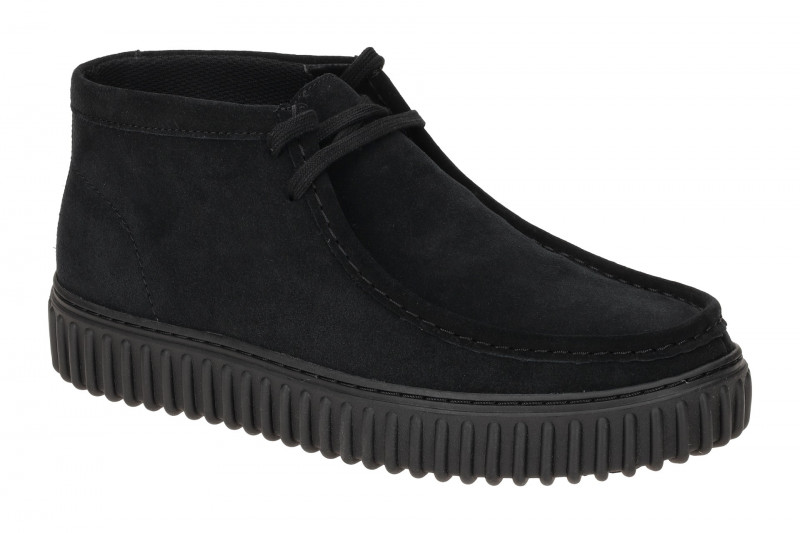 Clarks Torhill Hi Schuhe schwarz Velour 26173664