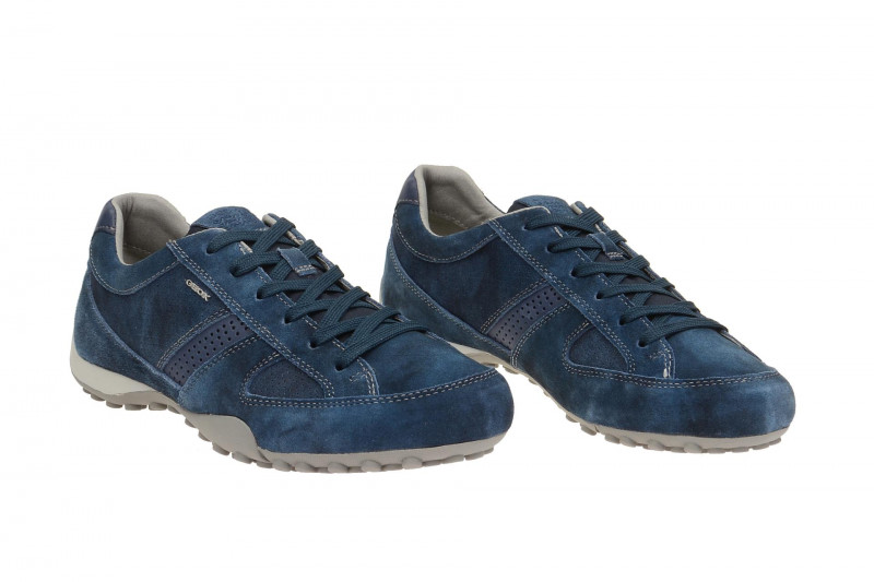 Geox Respira Snake E Herren Sneakers in blau Halbschuhe
