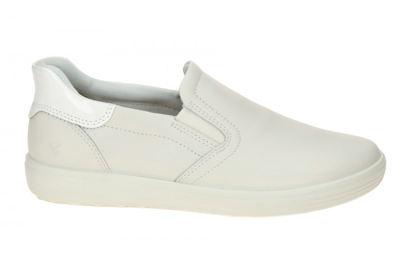 Ecco Soft 7 Slipper Schuhe weiß offwhite Damen 470853