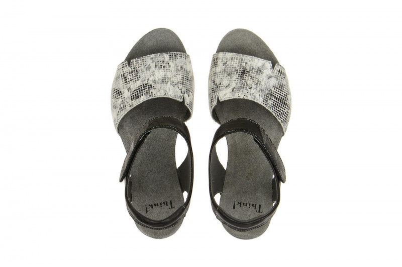 Think Traudi Sandale schwarz weiß 0-80573-08